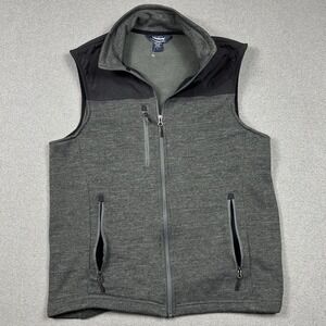 Landway Outerwear Full Zip Vest Men's Large Black Soft Shell